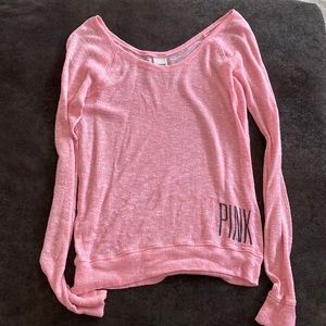 PINK Victorias Secret long sleeve pink knit shirt
